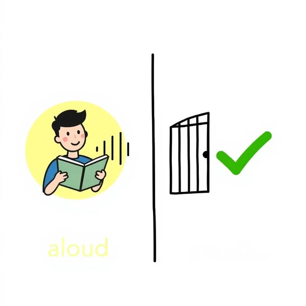 Understanding Aloud vs. Allowed in English sentences