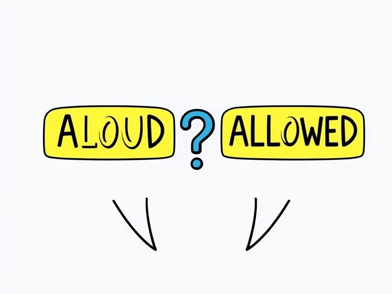 Understanding Aloud vs. Allowed in English sentences