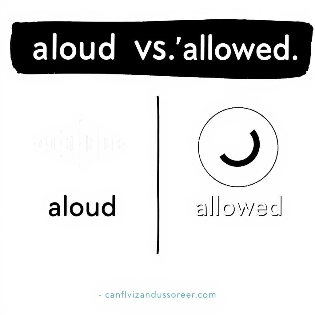 Aloud vs. Allowed Dominando estos Homófonos Comunes en Inglés
