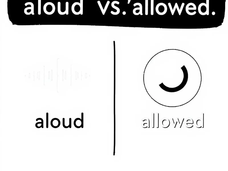Understanding Aloud vs. Allowed in English sentences