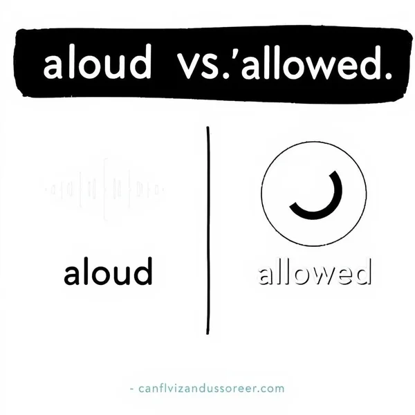 Understanding Aloud vs. Allowed in English sentences