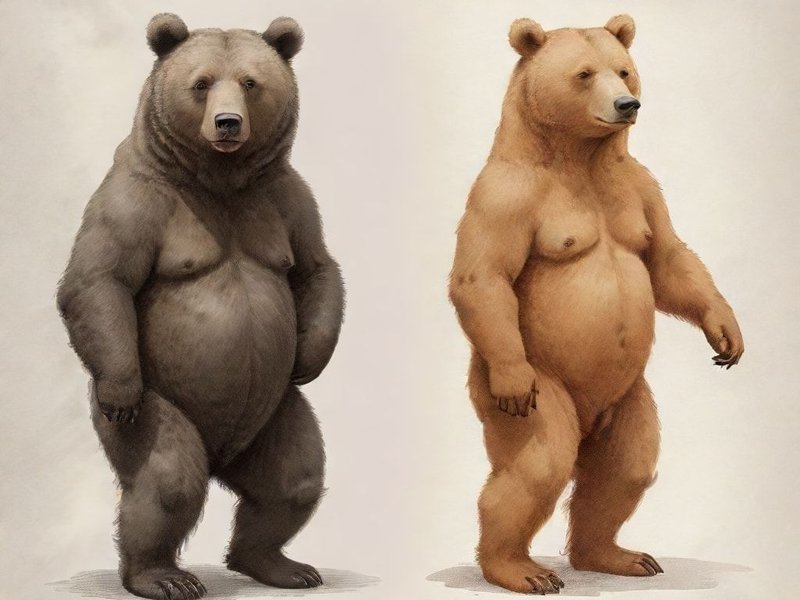 Illustration distinguishing Bare vs. Bear meanings