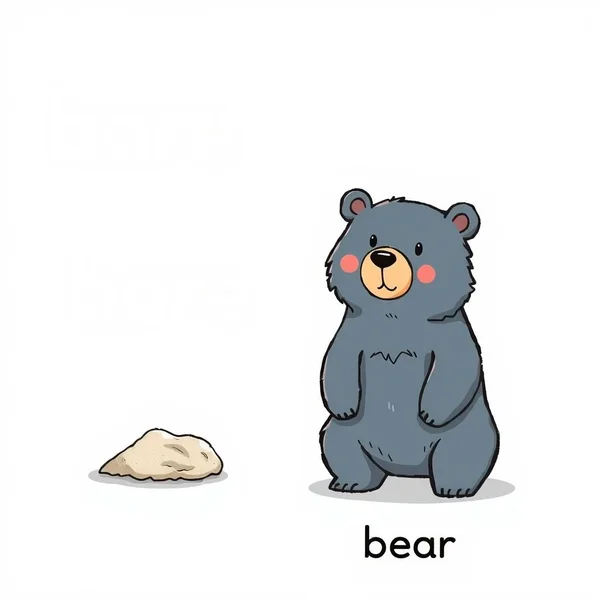 Illustration distinguishing Bare vs. Bear meanings