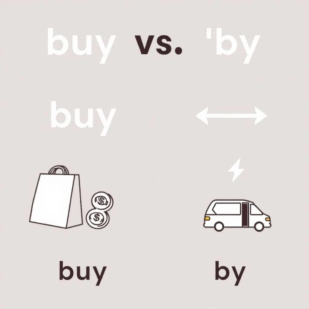 Buy vs. By Nắm vững từ đồng âm gây nhầm lẫn tiếng Anh