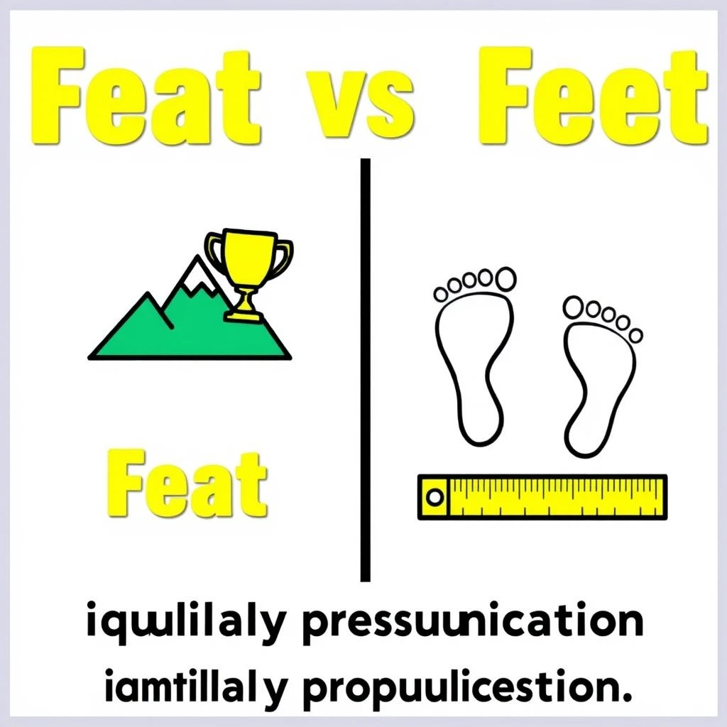 Feat vs. Feet Chinh phục nhầm lẫn đồng âm phổ biến trong tiếng Anh