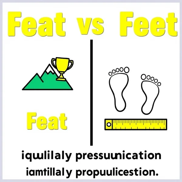 Hướng dẫn trực quan về ý nghĩa Feat vs. Feet