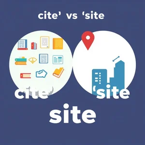 Cite vs. Site Desentrañando la confusión para estudiantes de inglés