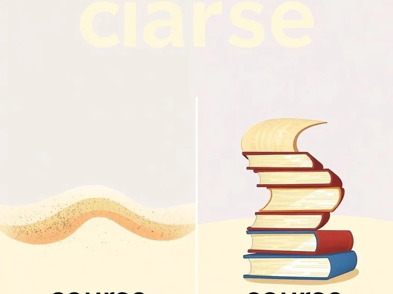 Coarse vs. Course: Understanding the Difference