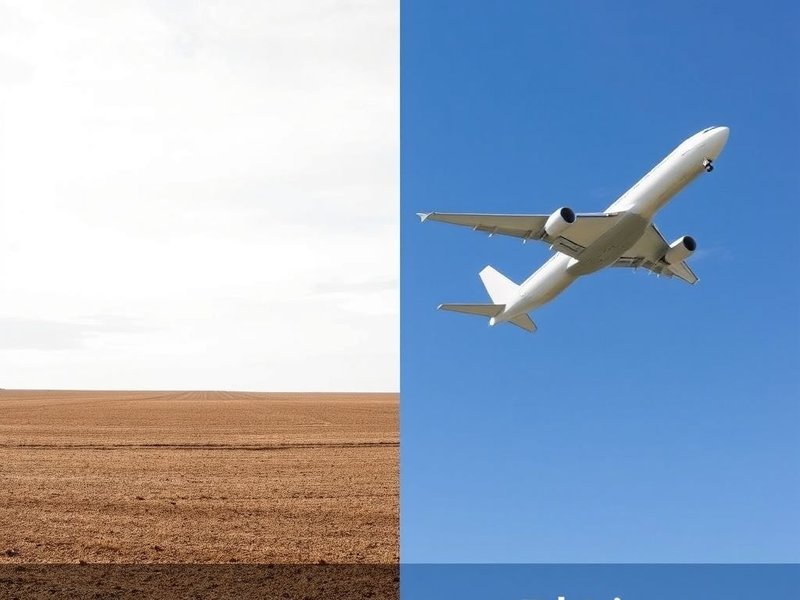 Imagem ilustrando a diferença entre um design simples (plain) e uma aeronave (plane) para plain vs. plane