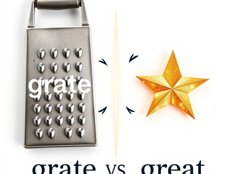 Grate vs. Great: Understanding the Difference in These Homophones