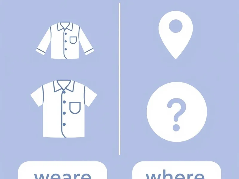 A visual guide to understanding the difference between Wear vs. Where