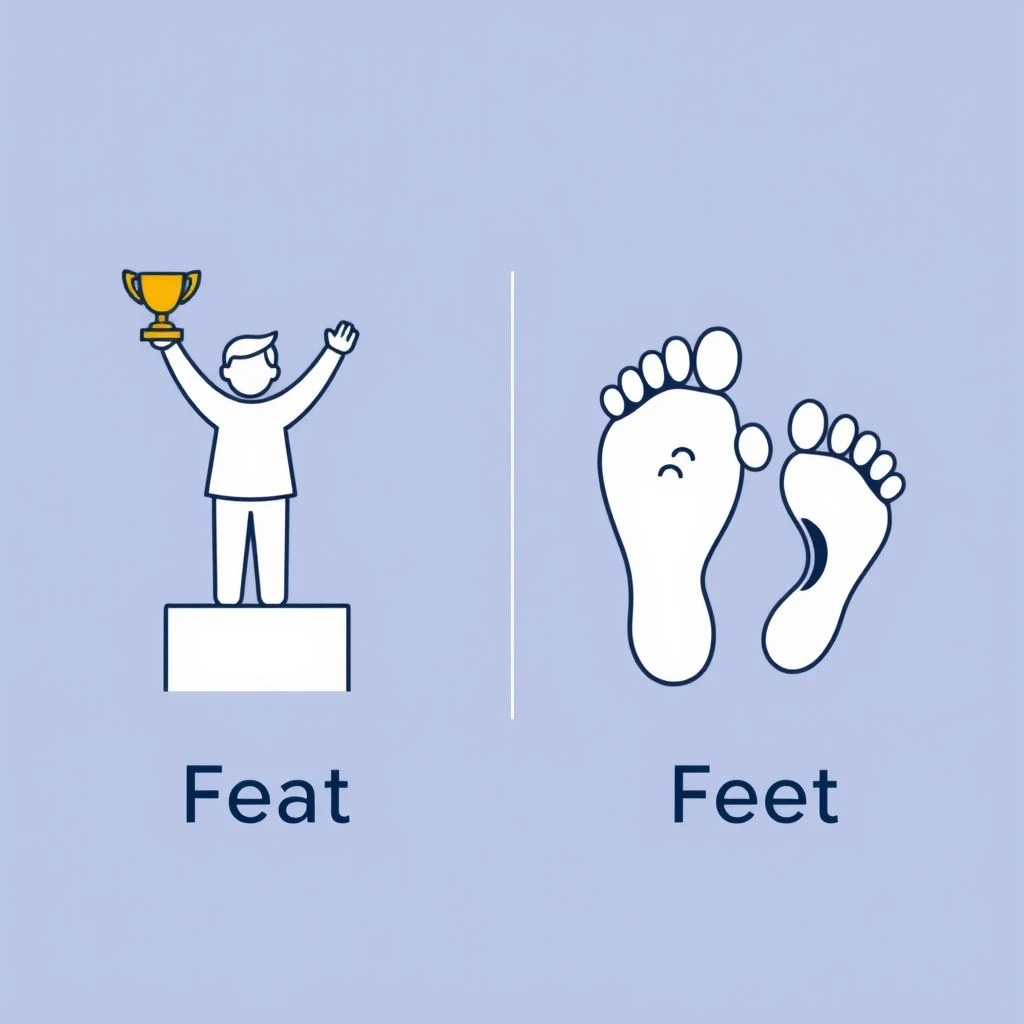 Feat vs. Feet Desvendando a Confusão Entre Homófonos em Inglês