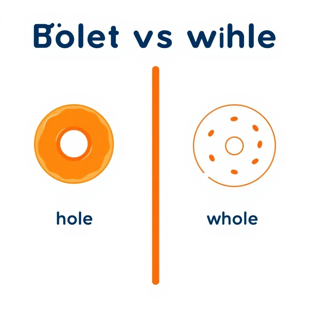 Hole vs. Whole: Nắm vững nhầm lẫn phổ biến trong tiếng Anh