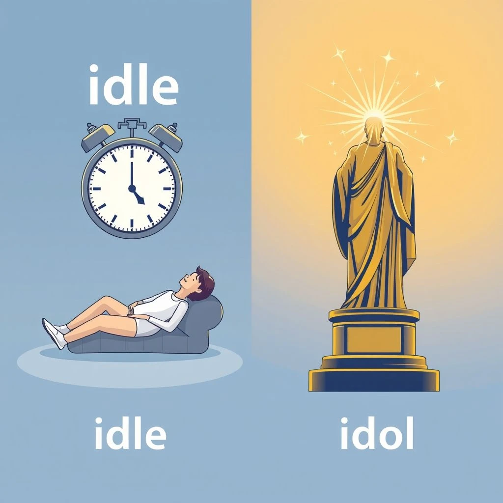 Idle vs Idol Làm rõ khác biệt giữa 2 từ tiếng Anh dễ nhầm lẫn