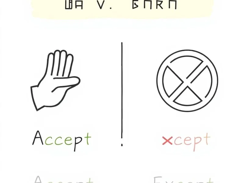 Hiểu sự khác biệt giữa accept và except để cải thiện kỹ năng tiếng Anh