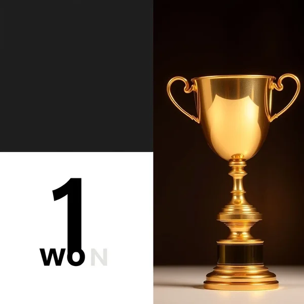 Image showcasing the difference between one vs. won with illustrative icons