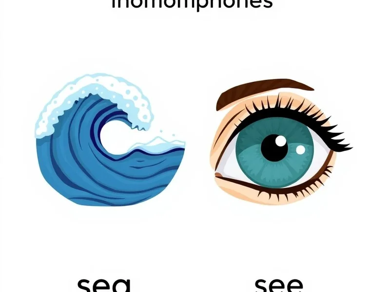 Understanding the difference between sea vs. see for English learners