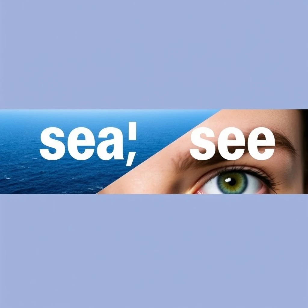 Sea vs See Navegando Homófonos Comunes en Inglés