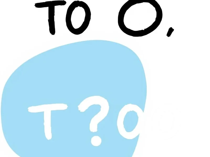 Image showing the words To and Too with arrows pointing to different contexts, illustrating To vs. Too usage