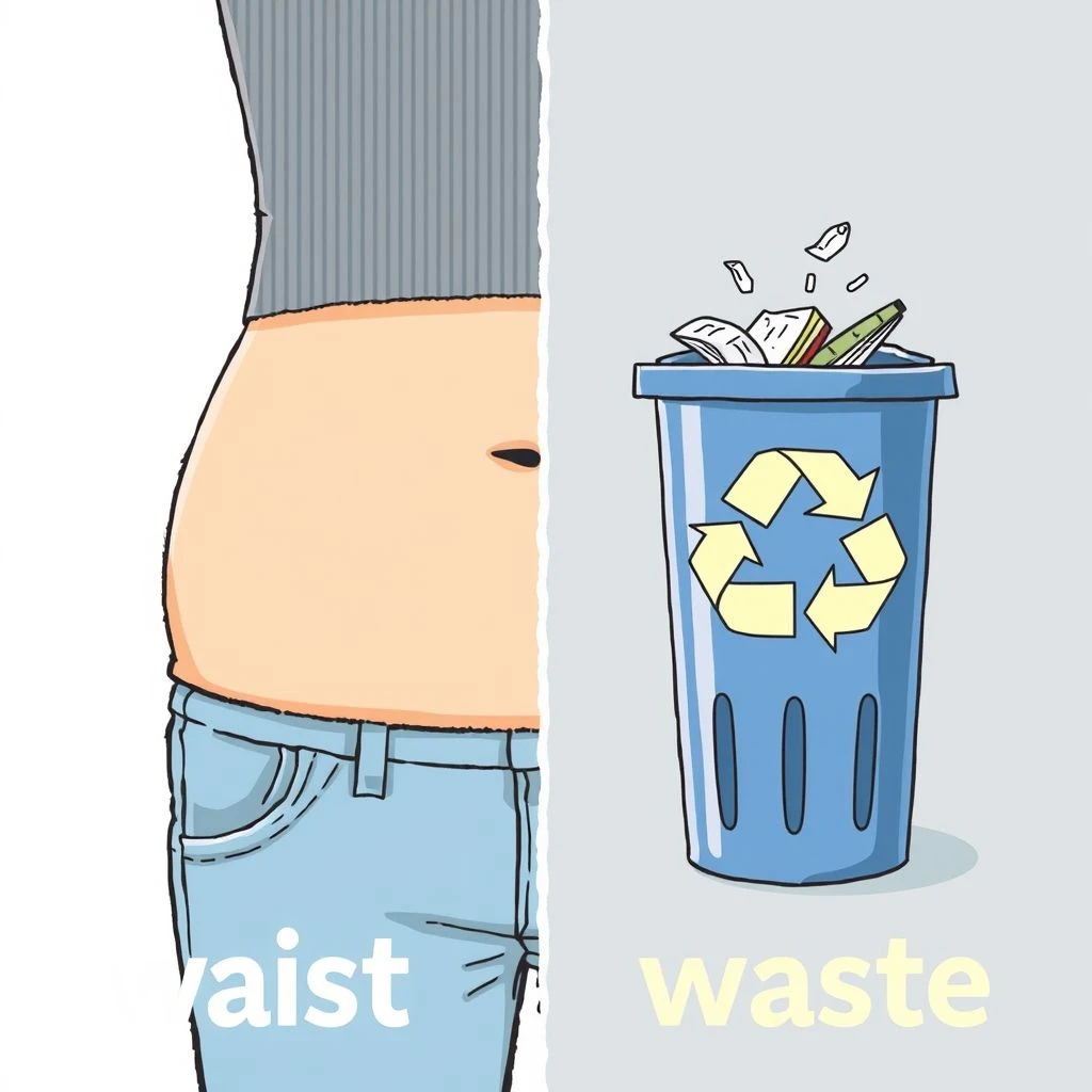 Waist vs. Waste Desvendando Homófonos Comuns em Inglês