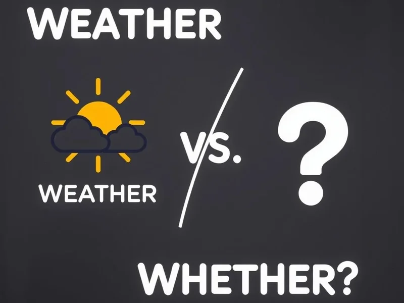 Entendendo claramente weather vs. whether