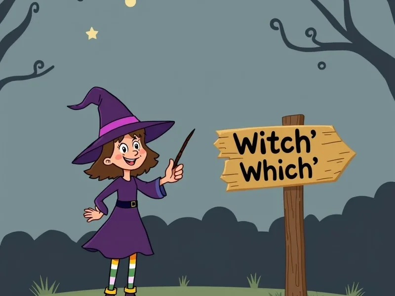 Understanding the difference between witch vs. which for English learners