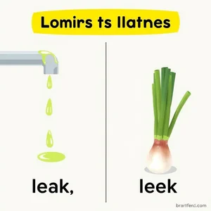 leak vs. leek ¡Acaba con la confusión con estos homófonos!