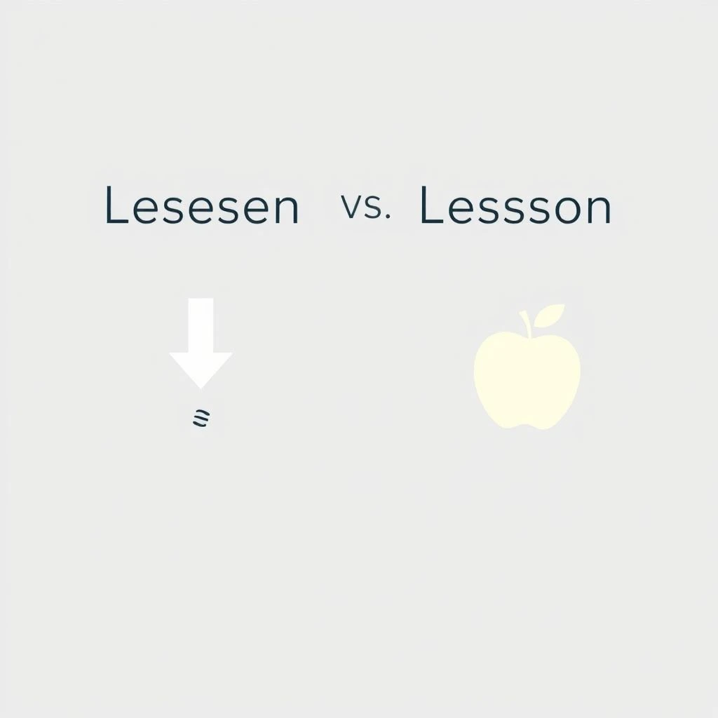 Lessen vs. Lesson: Domine Este Par Enganoso do Inglês