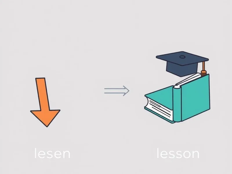 Image illustrating the difference between lessen vs. lesson