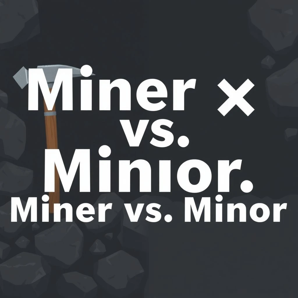 Miner vs. Minor Desenterrando a Diferença Entre Estes Homófonos