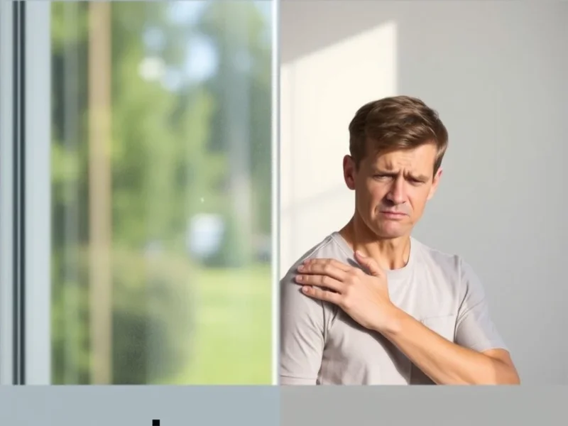 Image showing a window pane and someone wincing in pain, titled: Distinguishing Pain vs. Pane in English