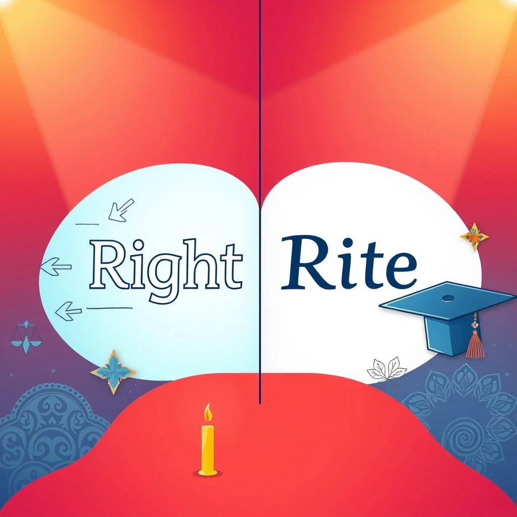 Right vs. Rite: Phân Biệt Hai Từ Đồng Âm Dễ Gây Nhầm Lẫn