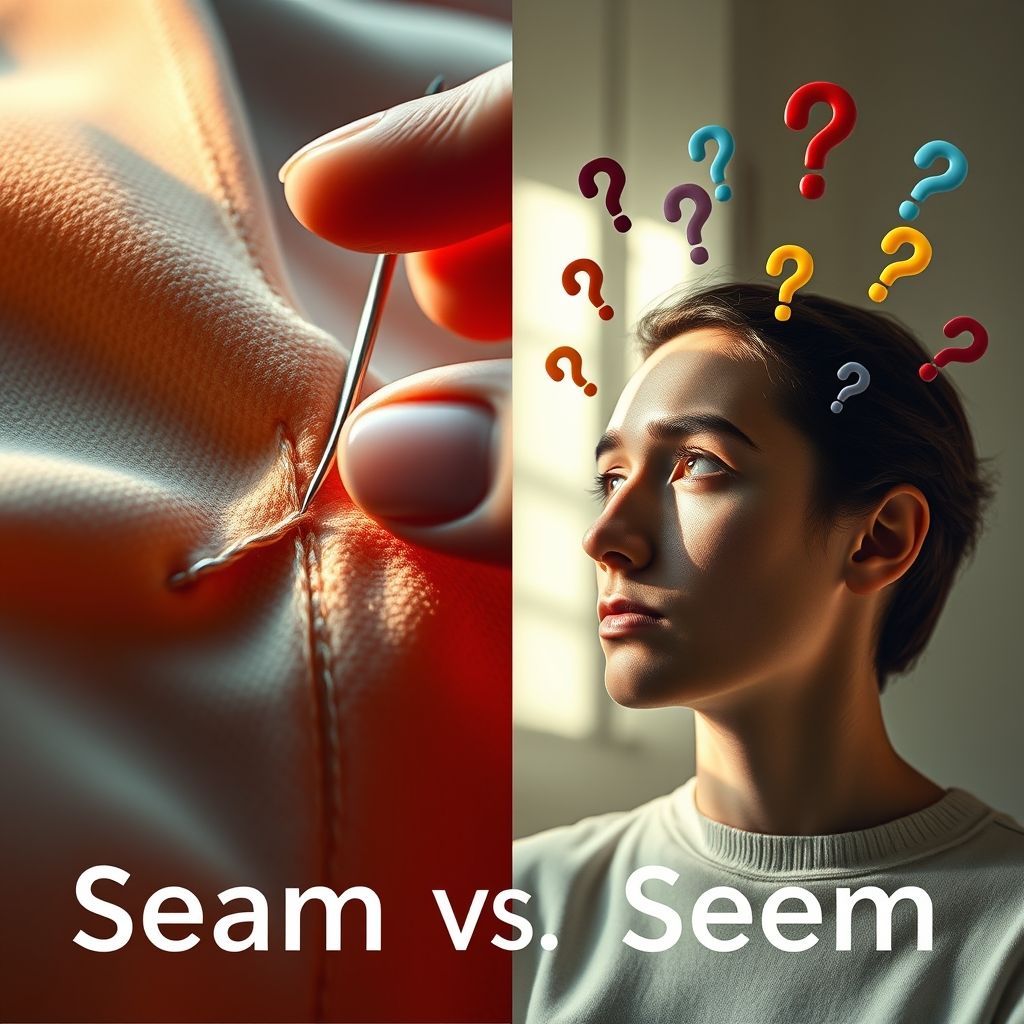 Phân biệt seam vs seem Gỡ rối hai từ tiếng Anh dễ gây nhầm lẫn