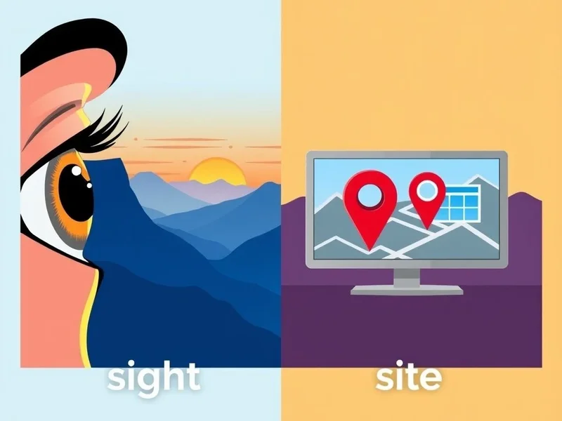 Visual guide to sight vs. site differences