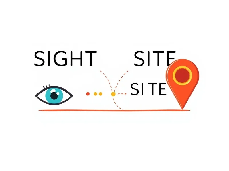 Hướng dẫn trực quan về sự khác biệt giữa sight vs. site