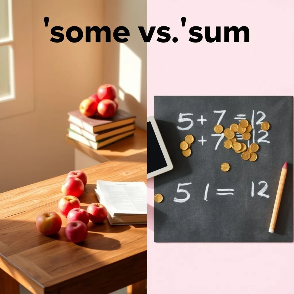 Some vs. Sum Desenredando Dos Palabras Inglesas Comúnmente Confundidas