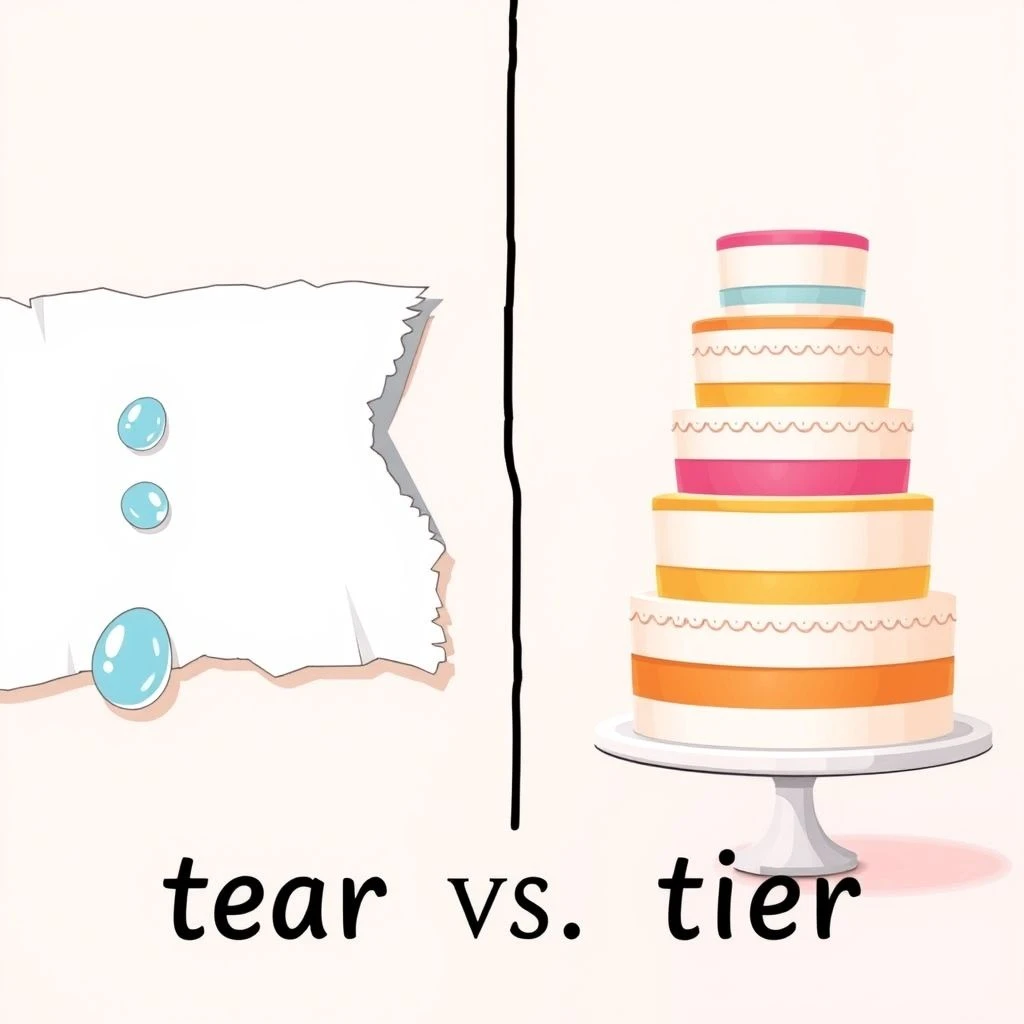 Tear vs. Tier Desentrañando la Diferencia Entre Estas Palabras Confusas
