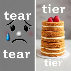 Tear vs. Tier: Know the Difference Between Confusing Words