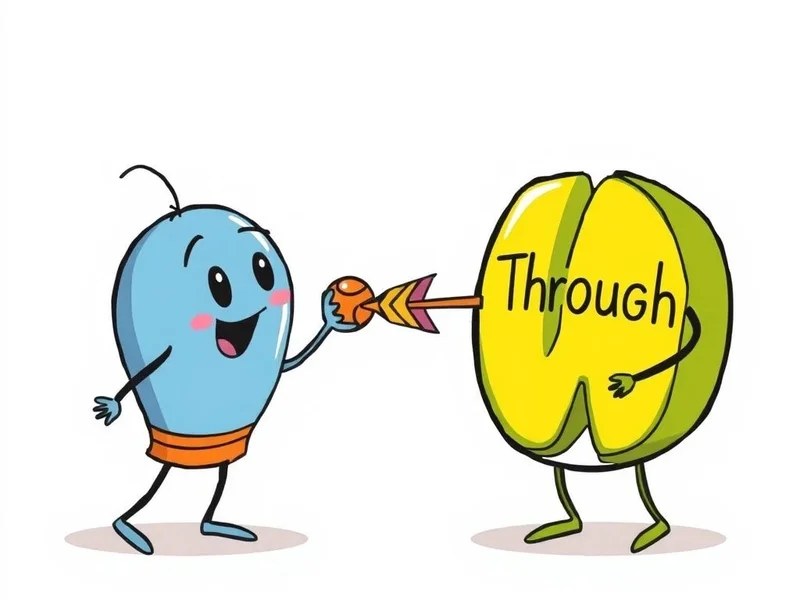 Understanding the difference between Threw vs. Through