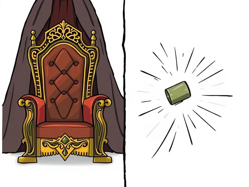 Image illustrating the difference between a royal throne and a ball being thrown, clarifying throne vs. thrown