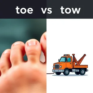Toe vs. Tow Desvendando a Diferença Homófonos Confusos do Inglês