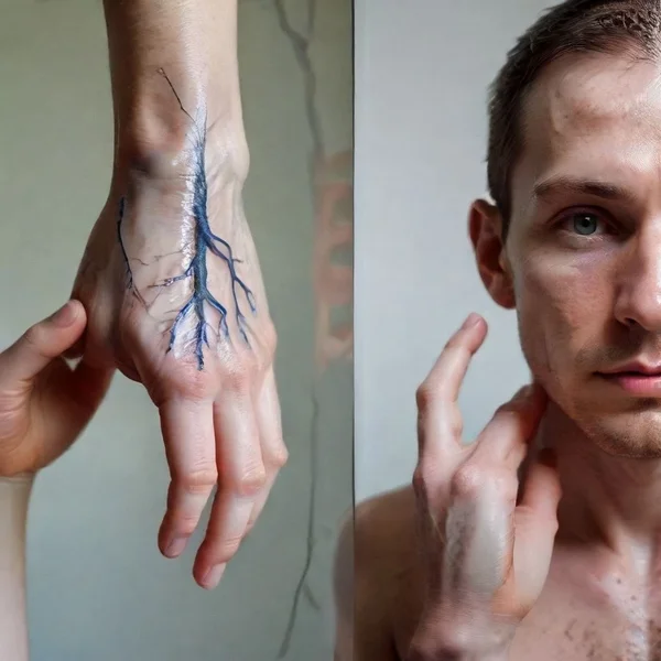 Image clarifying the difference between vain vs. vein