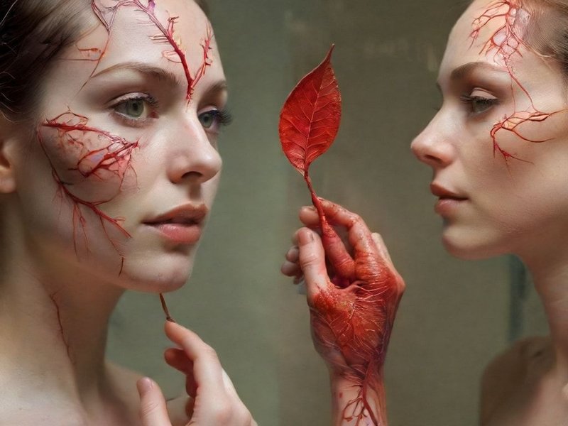 Image clarifying the difference between vain vs. vein