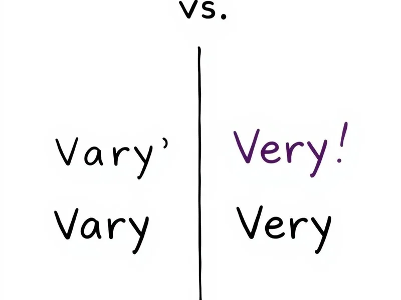 Vary vs. Very: Diferenças Chave Visualizadas