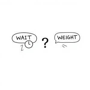 wait vs. weight Desenredando Dos Palabras en Inglés Comúnmente Confundidas