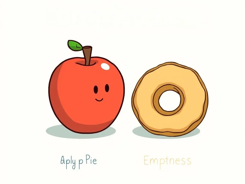 Image illustrating the concepts of whole vs. hole, perhaps a whole pie and a donut with a hole