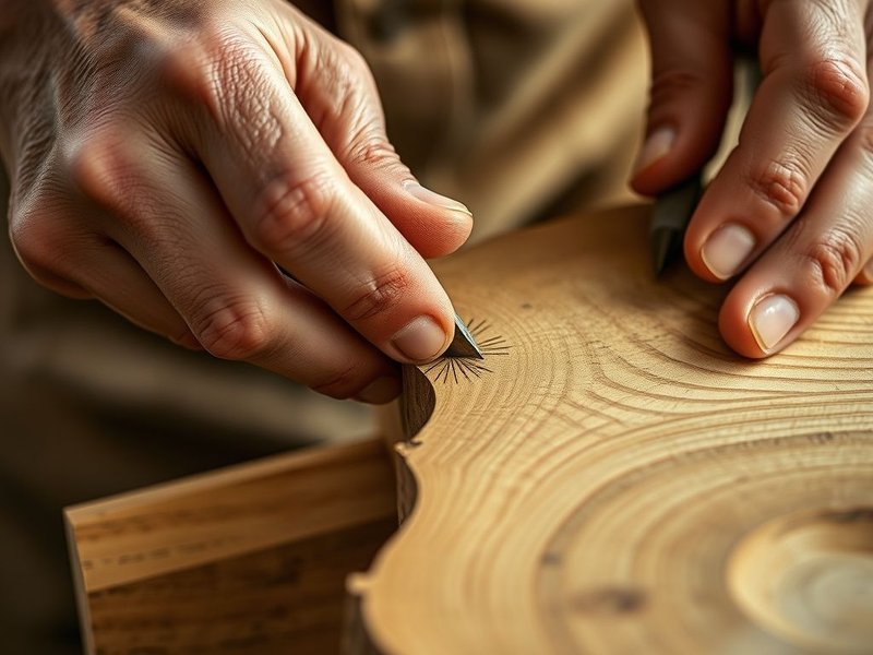 Image showing a piece of wood and a thought bubble to illustrate wood vs. would