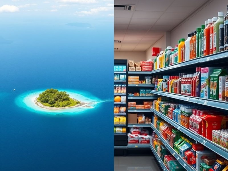 Image showing an isle and an aisle, titled: Understanding Isle vs. Aisle