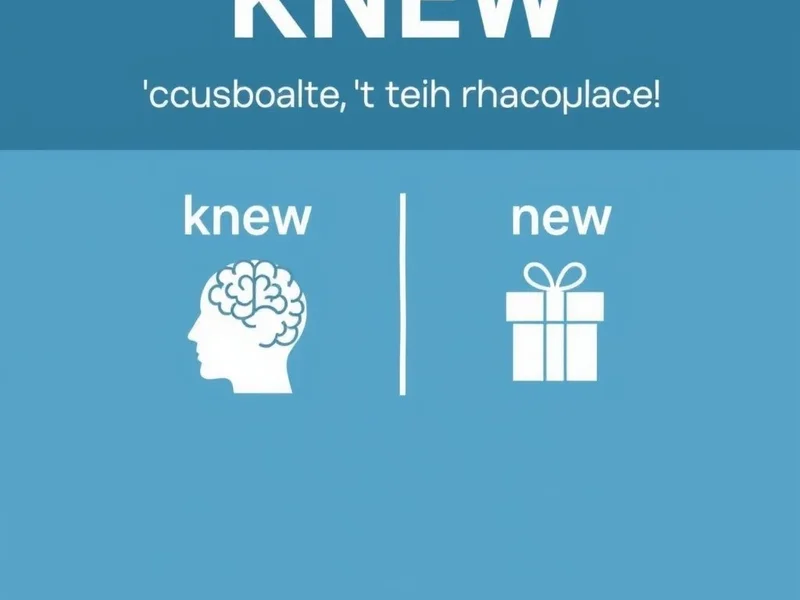 Compreendendo Knew vs. New: Guia Visual