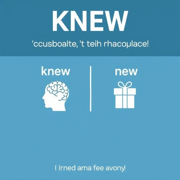Compreendendo Knew vs. New: Guia Visual